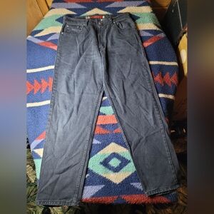 Vintage 90s Levi's Silver Tab Loose Jeans Womens Medium 13 / 14 Black USA